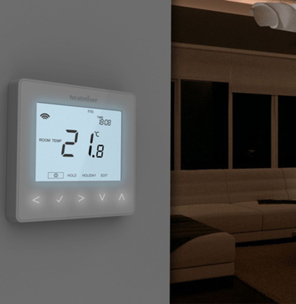 Heatmiser neoStat-e v2 wit - Electric Comfort