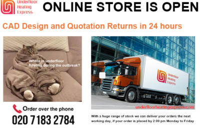 Underfloor Heating Express is Still Fully Operational, Online store is open